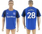 2017-18 Everton FC 28 DOWELL Home Thailand Soccer Jersey