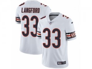 Mens Nike Chicago Bears #33 Jeremy Langford Vapor Untouchable Limited White NFL Jersey