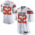 Mens Nike Cleveland Browns #52 Justin Tuggle Game White NFL Jersey