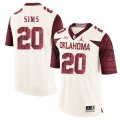 Oklahoma Sooners #20 Billy Sims White 47 Game Winning Streak College Football Jersey