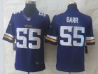 Nike Minnesota Vikings #55 Barr Purple Jerseys(Limited)