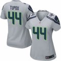 Women's Nike Seattle Seahawks #44 Tani Tupou Limited Grey Alternate NFL Jersey