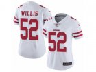 Women Nike San Francisco 49ers #52 Patrick Willis Vapor Untouchable Limited White NFL Jersey