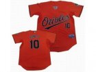 mlb Baltimore Orioles #10 Adam Jones orange jersey