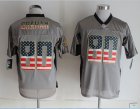 Nike New Orleans Saints #80 Graham Grey Jerseys(USA Flag Fashion Shadow Elite)