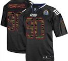Nike Giants #90 Jason Pierre-Paul Black(Camo Number) With Hall of Fame 50th Patch NFL Elite Jersey