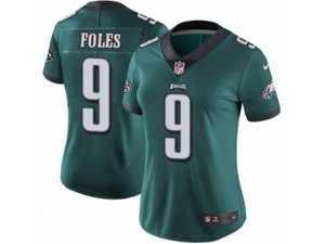 Women Nike Philadelphia Eagles #9 Nick Foles Vapor Untouchable Limited Midnight Green Team Color NFL Jersey