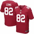 Mens Nike New York Giants #82 Roger Lewis Elite Red Alternate NFL Jersey