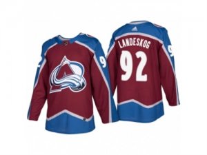 Mens adidas Colorado Avalanche #92 Gabriel Landeskog 2017-2018 Season Home Jersey