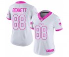 Women's Nike New England Patriots #88 Martellus Bennett Limited Rush Fashion Pink NFL Jersey