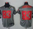 Nike Buccaneers #83 Vincent Jackson Grey With Hall of Fame 50th Patch NFL Elite Jersey