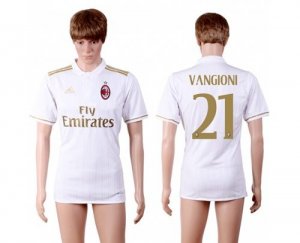 AC Milan #21 Vangioni Away Soccer Club Jersey