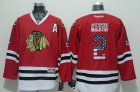 NHL Chicago Blackhawks #2 Duncan Keith Red Jerseys(USA Flag Fashion)