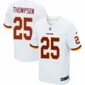 Mens Nike Washington Redskins #25 Chris Thompson Elite White NFL Jersey