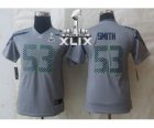 2015 Super Bowl XLIX nike youth nfl jerseys seattle seahawks #53 smith grey[nike limited]