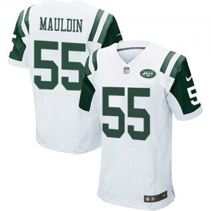 Nike New York Jets #55 Lorenzo Mauldin white Jerseys(Elite)