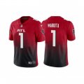 Men Atlanta Falcons #1 Marcus Mariota Red Black Vapor Untouchable Limited Stitched Jersey