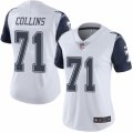 Women's Nike Dallas Cowboys #71 La'el Collins Limited White Rush NFL Jersey