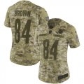 Nike Steelers #84 Antonio Brown Camo Women Salute To Service Limited Jersey