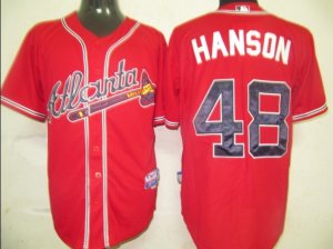 Atlanta Braves #48 Hanson Red