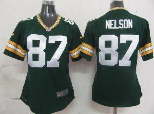 Women Nike Green Bay Packers #87 Nelson greenJersey