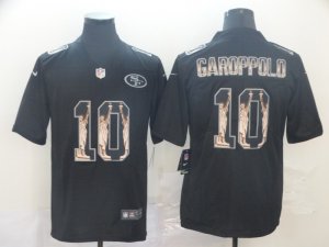 Nike 49ers #10 Jimmy Garoppolo Black Statue Of Liberty Limited Jersey