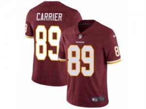 Mens Nike Washington Redskins #89 Derek Carrier Vapor Untouchable Limited Burgundy Red Team Color NFL Jersey