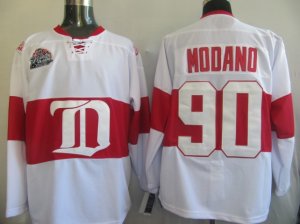 deroit red wings #90 modano white winter classic