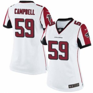 Women\'s Nike Atlanta Falcons #59 De\'Vondre Campbell Limited White NFL Jersey