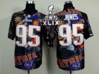 2015 Super Bowl XLIX Nike new england patriots #95 Chandler Jones camo jerseys[Elite Fanatical version]
