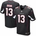 Mens Nike Arizona Cardinals #13 Jaron Brown Elite Black Alternate NFL Jersey