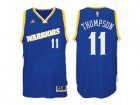 Mens Golden State Warriors #11 Klay Thompson 2016-17 Crossover Alternate Blue New Swingman Jersey