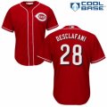 Mens Majestic Cincinnati Reds #28 Anthony DeSclafani Replica Red Alternate Cool Base MLB Jersey