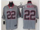 2015 Super Bowl XLIX Nike NFL New England Patriots #22 stevan ridley grey jerseys[Elite Lights Out]