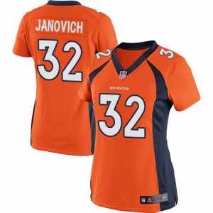 Women\'s Nike Denver Broncos #32 Andy Janovich Limited Orange Team Color NFL Jersey