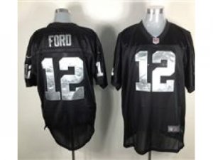 Nike NFL Oakland Raiders #12 Jacoby Ford Black Elite jerseys