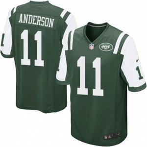 Mens Nike New York Jets #11 Robby Anderson Game Green Team Color NFL Jersey