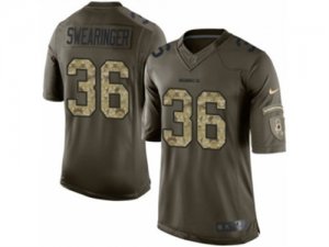 Mens Nike Washington Redskins #36 D.J. Swearinger Limited Green Salute to Service NFL Jersey