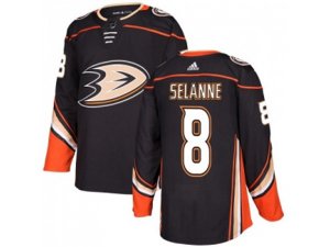 Youth Adidas Anaheim Ducks #8 Teemu Selanne Black Home Authentic Stitched NHL Jersey