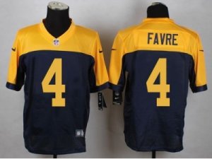 Nike Green Bay Packers #4 Brett Favre yellow-blue jerseys[Elite]