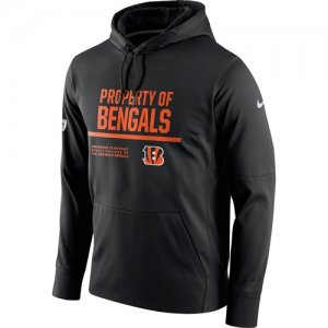 Men\'s Cincinnati Bengals Nike Black Circuit Property Of Performance Pullover Hoodie