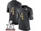Youth Nike Atlanta Falcons #4 Brett Favre Limited Black 2016 Salute to Service Super Bowl LI 51 NFL Jersey