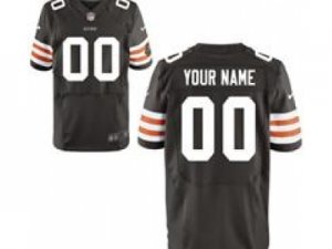 Men\'s Nike Cleveland Browns Customized Elite Team Color Jerseys