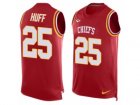 Mens Nike Kansas City Chiefs #25 Marqueston Huff Limited Red Player Name & Number Tank Top NFL Jersey