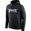 Philadelphia Eagles Nike Circuit Wordmark Essential Performance Pullover Hoodie Black