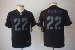 Nike Cowboys #22 Emmitt Smith Black Youth Impact Limited Jersey