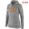 Women NEW Kansas City Chiefs Heart & Soul Pullover Hoodie grey