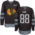 Mens Chicago Blackhawks #88 Patrick Kane Black 1917-2017 100th Anniversary Stitched NHL Jersey