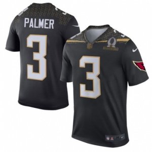 Mens Nike Arizona Cardinals #3 Carson Palmer Elite Black Team Irvin 2016 Pro Bowl NFL Jersey