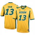 North Dakota State Bison 13 Desmond Cain Gold College Football Jersey